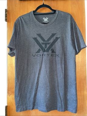 Vortex Men's Short Sleeve Crew Tee - Charcoal Gray